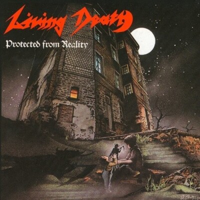 LIVING DEATH - PROTECTED FROM REALITY (LTD.GREY/RED SPLATTER VIN CD NEU