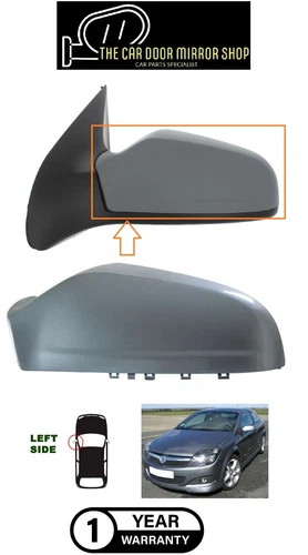 Fits Vauxhall Astra H MK5 2004-2009 Left Side Wing Mirror Cover Prime Brand New