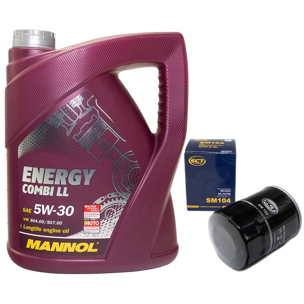 MotoröL Set 5W-30 5 Liter + ÖLfilter SM 104 FüR Mitsubishi ASX Outlander Lancer-image
