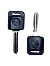 2 New Replacement Uncut Ignition Blank Chipped Key Transponder Chip For 4D-60