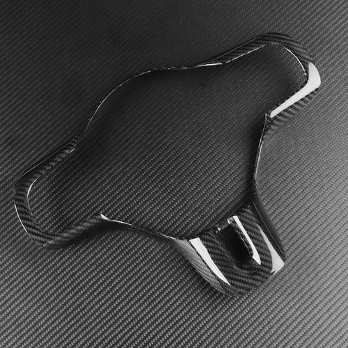 Real Dry Carbon Fiber Steering Wheel Cover Trim For Mitsubishi Lancer EVO X 10th - Picture 3 of 12