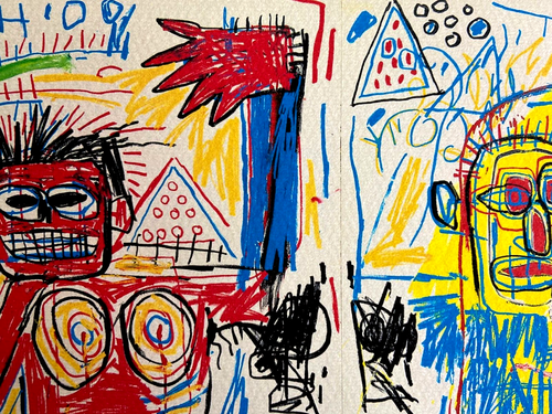 Jean-Michel Basquiat Lithographie COA Originale Signée Et Numérotée Au Crayon - Zdjęcie 4 z 10