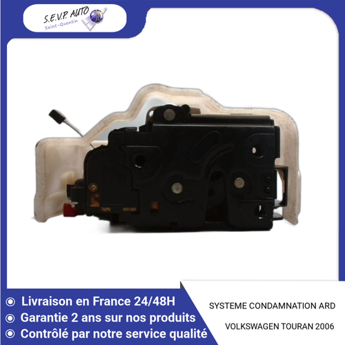 3D1837016 systeme condamnation arriere droit pour VOLKSWAGEN TOUAREG