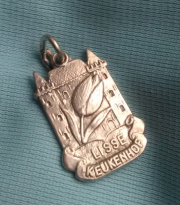 Anhänger Charm Tulpe Silber 835 Meister- Punze AM Holland Niederlande antik
