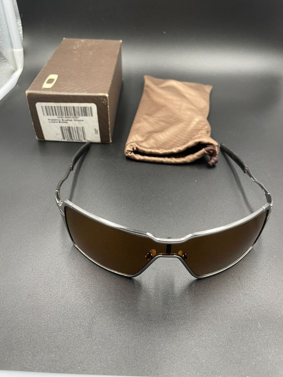 Oakley Probation Brushed Chrome w/ Dark Bronze Lenses | eBay Oakley Probation Brushed Chrome w/ Dark Bronze Lenses | eBay