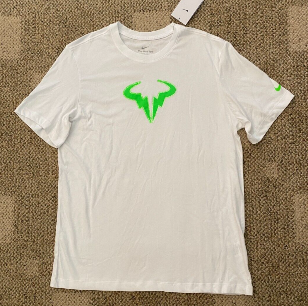 The Nike Tee Dri-FIT Rafa Nadal Tennis T-Shirt Top White