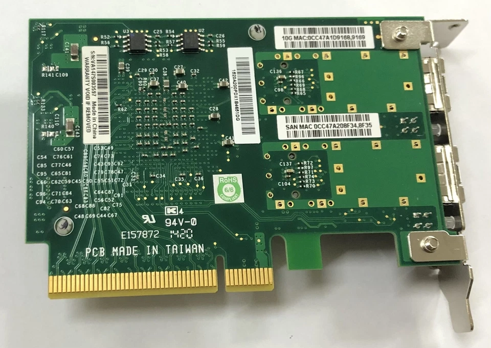 Supermicro AOC-STGN-I2S Dual Port 10GbE SFP+ Low Profile PCIe 2.0 x8 x520 82599 - Image 3 of 4