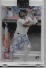 2020 Topps Clearly Authentic BOBBY BRADLEY auto Cleveland Indians #CCA-88 rookie