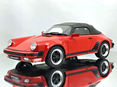 GT Spirit Porsche 911 3.2 Speedster Soft Top 1989 Red Resin Model Car 1:18
