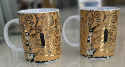 Gustav Klimt Tree Of Life Set Of 2 Coffee Tea Mugs