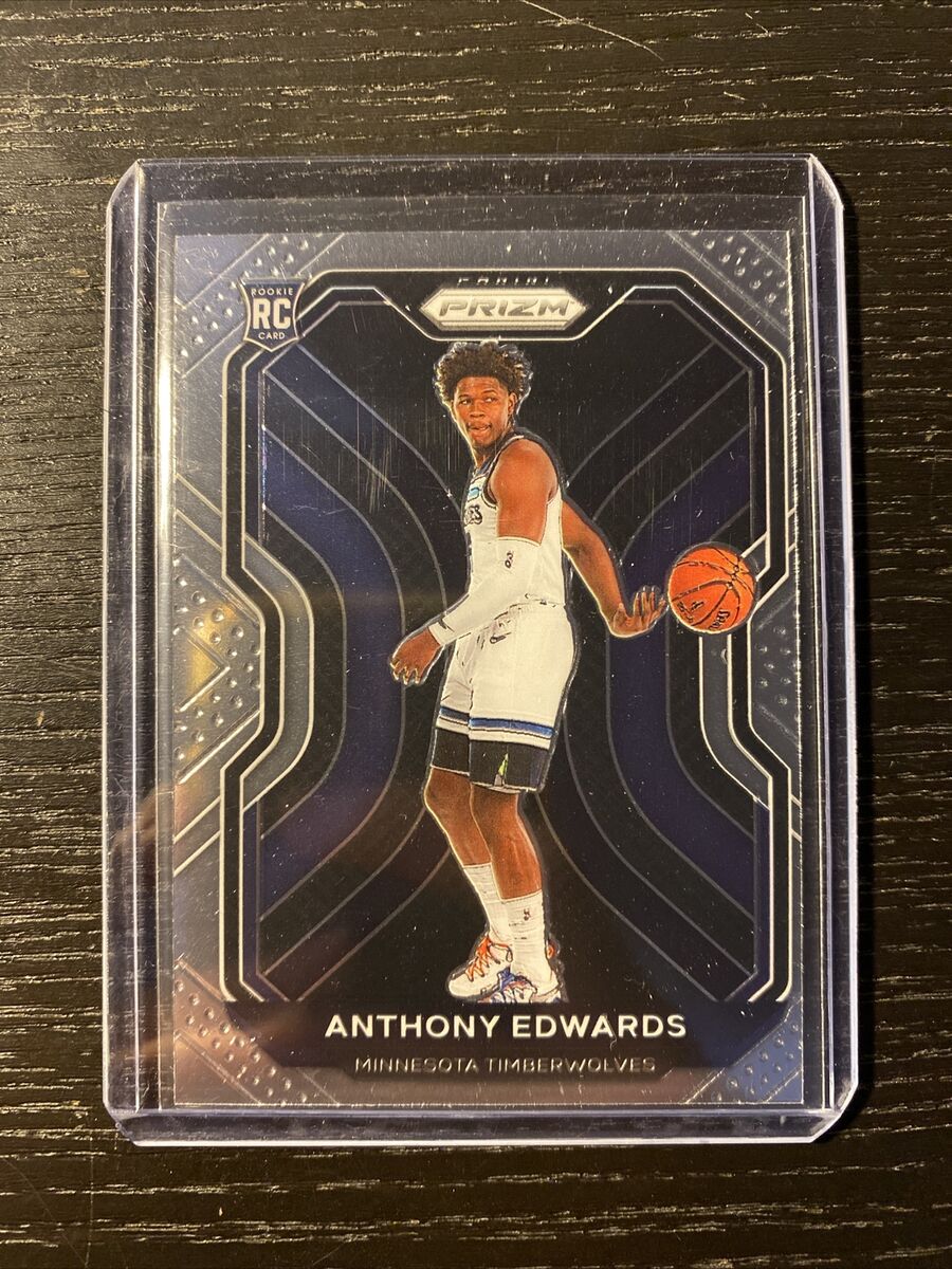 ANTHONY EDWARDS 2020-21 PANINI PRIZM Basketball ROOKIE CARD ANTHONY EDWARDS 2020-21 PANINI PRIZM Basketball ROOKIE CARD