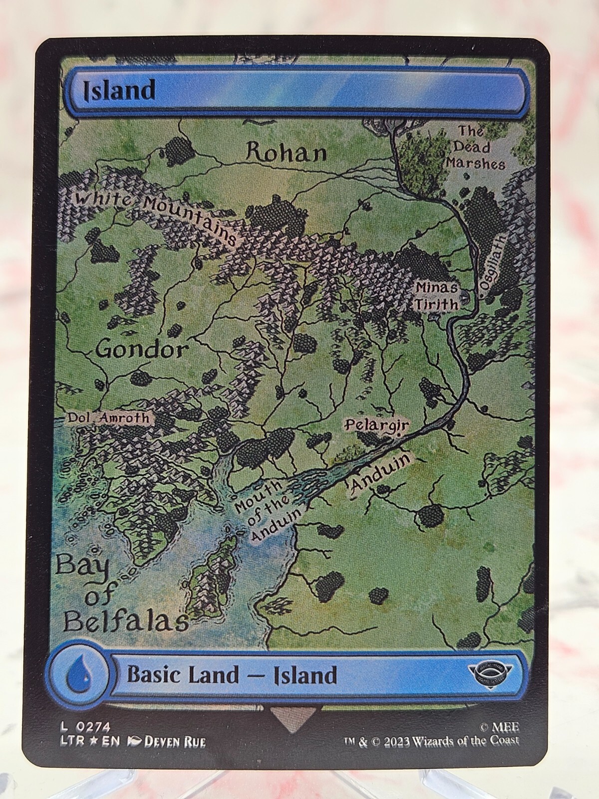 MTG Lord of the Rings Island 0274 L Foil - LP