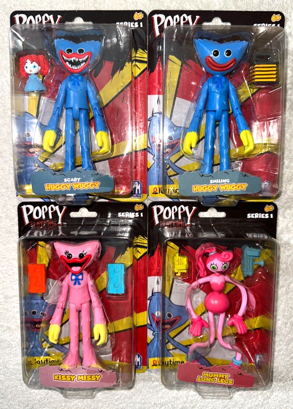 POPPY PLAYTIME SET OF 4 FIGURES KISSY MISSY / MOMMY LONG LEGS