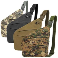 Men Tactical Sling Bag Chest Shoulder Fanny Pack Cross Body Molle Pouch Backpack