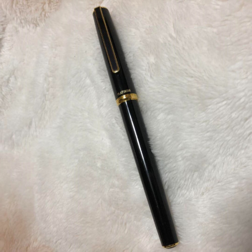 Vintage PLATINUM Fountain Pen Nib 14K EF Black Collector EX