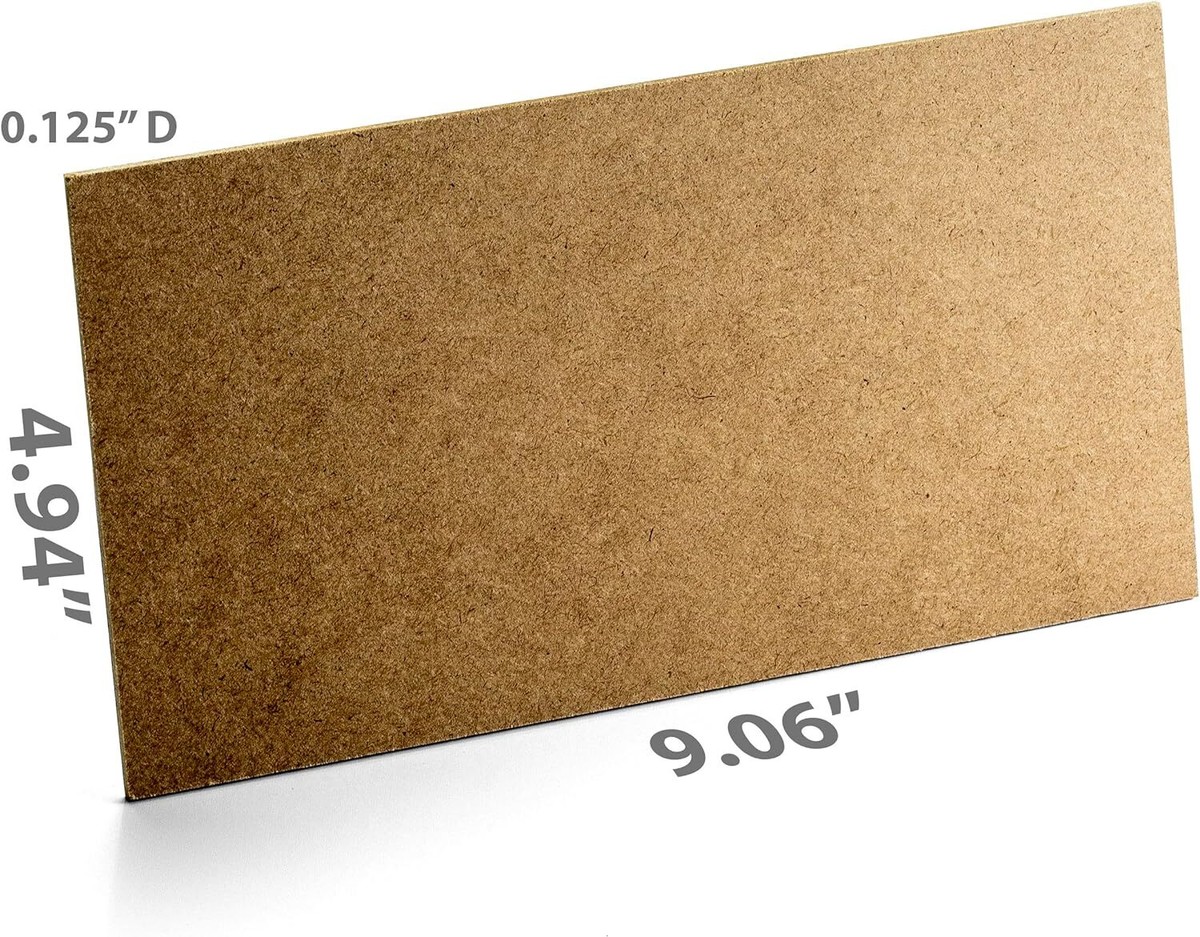 5 X9  Mdf Board For Crafts, Medium Density Fiberboard, Board 1/8