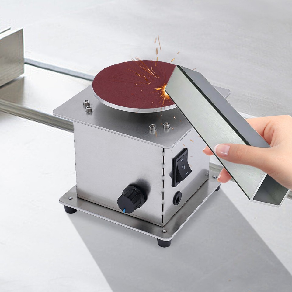 Electric Grinder Disc Sander 4" Polishing Grinding Tool Mini Sharpener