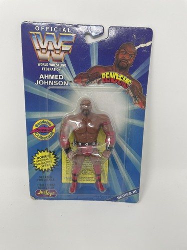 SEALED MOC 1996 WWF BEND-EMS AHMED JOHNSON SERIES ...