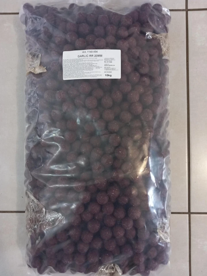 Bouillettes peche carpe garlic/robin red 10kg 20mm - Photo 1/1