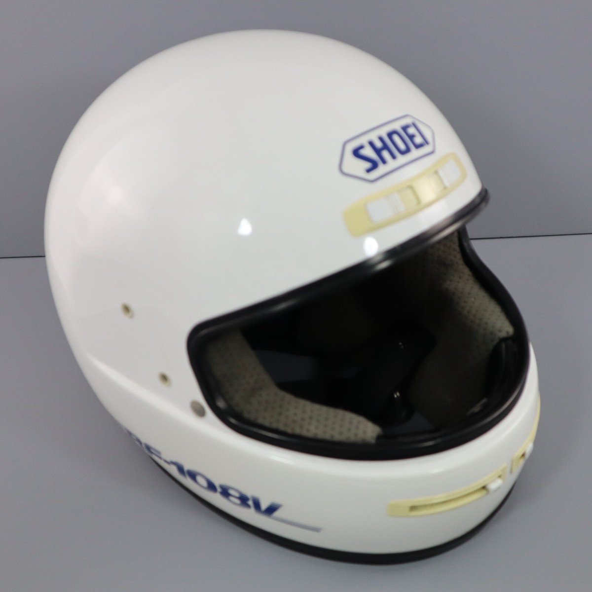1988 Shoei RF-108V Full Face Motorcycle Helmet White Size Large L