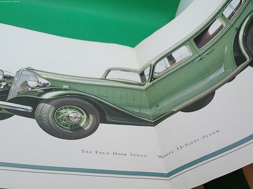 1933 Buick car automobile dealer brochure HTF Eight General Motors GM fold out - Picture 4 of 6