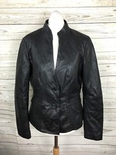 Women's Edina Ronay Leather Jacket - Uk12 - Black - New With Tags
