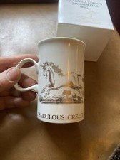 bin Swarovski 1996 Annual Edition Commemorative Coffee Tea Mug Unicorn, Boxed