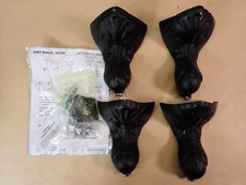 Claw Foot Tub Set of 4 Legs Kingston Brass NHVCTZT0 Aqua Eden Feet, Black