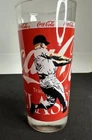 Vtg Major League Baseball Mickey Mantle Coca-Cola Coke Glass 6.5”