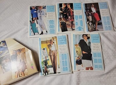 5x Lot Vintage IMP BV Step-by-Step Sewing Patterns Uncut Skirt Shorts Pants Coat