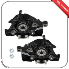 2 Pcs Front Wheel Hub Bearing & Steering Knuckle For Hyundai Accent 2006 07-2011