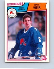 VINTAGE HOCKEY CARD O-PEE-CHEE 1983 QUEBEC NORDIQUES WALLY WEIR  NO55    