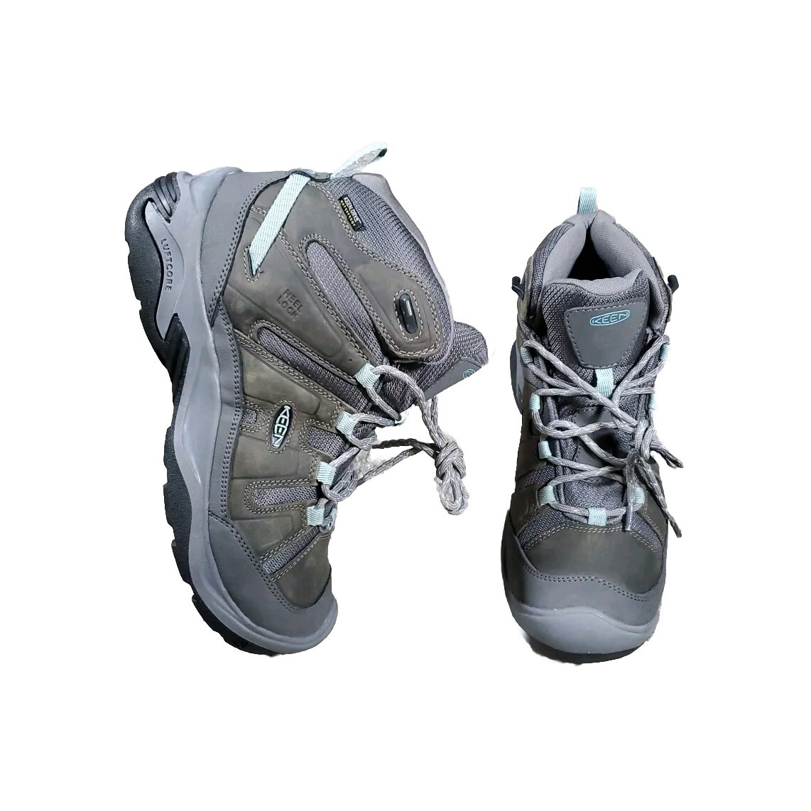 Stivali da trekking impermeabili Keen Circadia da donna taglia 8 5 grigi blu nuovi 1026763