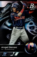 2023 Bowman Platinum #TOP-57 Angel Genao Rookie Cleveland Guardians