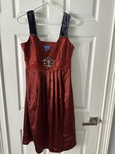 New! Womens Simply Vera Wang Beaded Holiday Cocktail Prom Formal  Dress Size 8