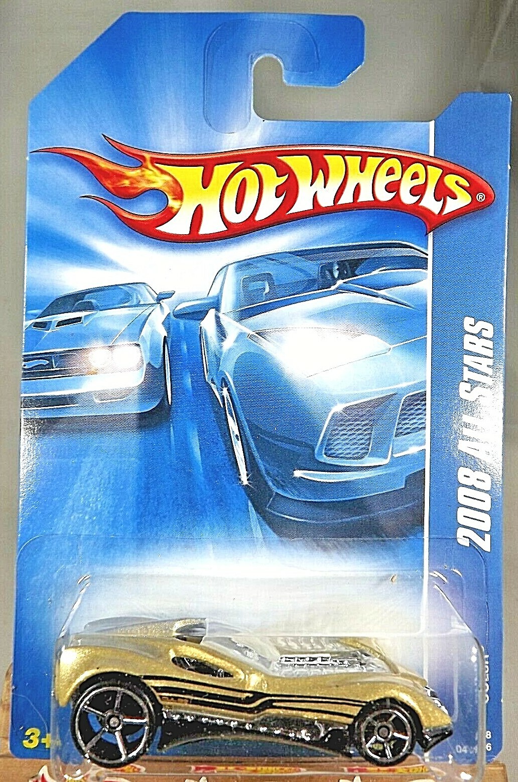 2008 Hot Wheels #41 All Stars CUL8R Gold Variation w/Chrome OH5 Spoke Wheels