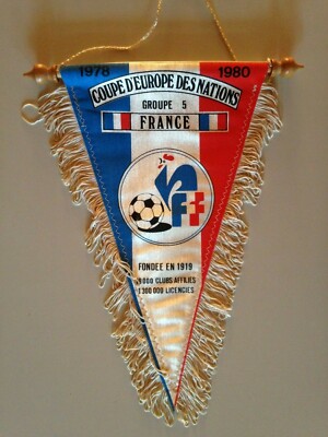 Fanion Vintage France – Éliminatoires Coupe D'Europe 1978-1980 Groupe 5