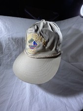 Colorful Embroidered  Myrtle Beach South Carolina  StapBack Hat Cap BRAIDED ROPE