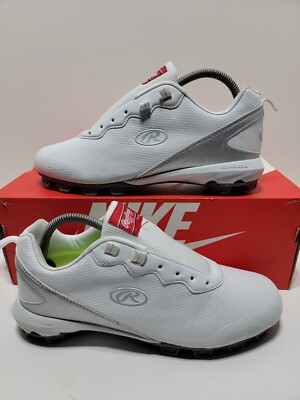 Rawlings Coolflo Women's Guardian Low White Softball Cleats Size