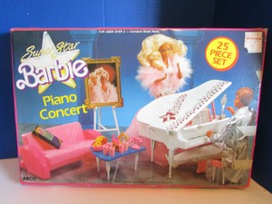 barbie piano set