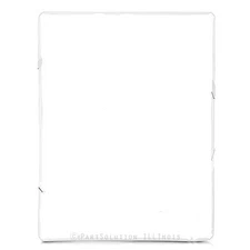 iPad 3/4 White LCD Screen Digitizer Bezel Plastic Middle Frame + Adhesive USA