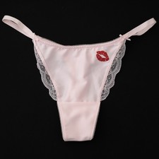 Victoria's Secret Tease Satin Kiss High Leg Thong V-String Panty S M