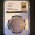 1879-S $1 Morgan Silver Dollar NGC MS63 Ultra Breaks Label Cert 6788657-172