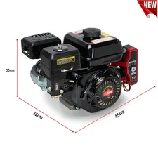 212cc 4-Stroke 7.5 HP Electric Start Horizontal Engine Gas 20mm Diameter Shaft