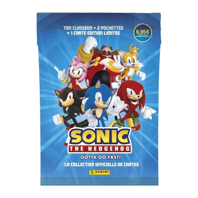 Pack Panini Sonic Classic Idée Cadeau Anniversaire Classeur et Cartes de Collection