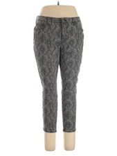 H By Halston Women Gray Jeggings 14 Petites