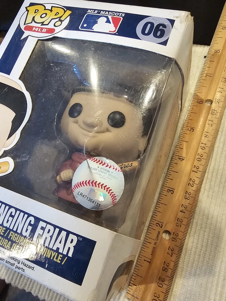 Scarce Vintage 06 San Diego Padres Swinging Friar Baseball In Package L@@K!!! - Image 2 of 4