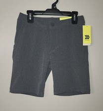 NEW BOYS GRAY ALL IN MOTION GOLF SHORTS SIZE 8