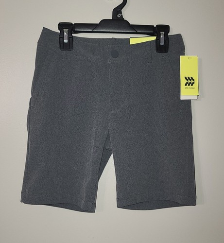NEW BOYS GRAY ALL IN MOTION GOLF SHORTS SIZE 8 - Picture 1 of 5