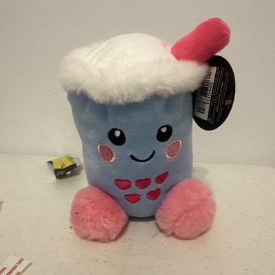 toy factory plush 5.5  blue bubble tea